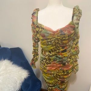 Multicolor Cocktail  Dress